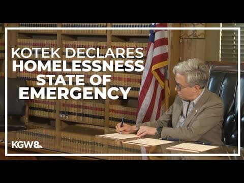 Gov. Kotek declares homelessness state of emergency in Oregon | Live stream