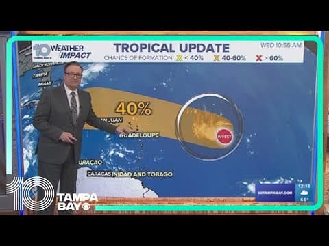 Tracking the Tropics: Two areas of low pressure in the Atlantic but no threat to Florida