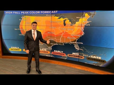 When will the fall colors peak this 2024 season?