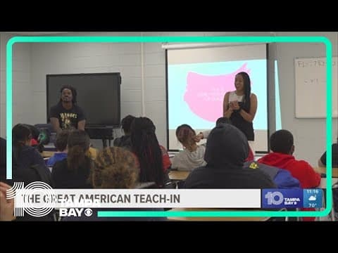 10 Tampa Bay participates in the Great American Teach-In