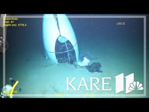 U.S. Coast Guard shares rare footage of the wreckage of the Titan submersible