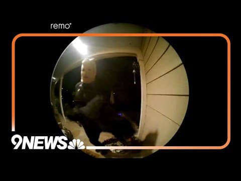 WATCH: Masked person uses handgun to bang on Aurora homeowner's door, police say