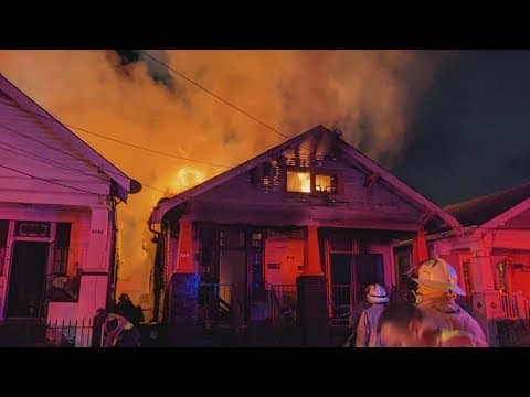 3 fires in New Orleans Sunday, Monday