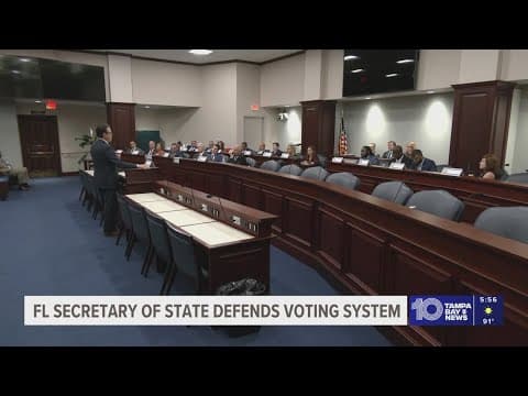 Florida's Secretary of State defends voting system