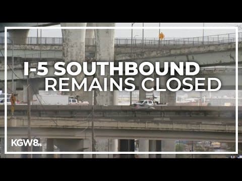 I-5 southbound remain closed for emergency repairs in Portland
