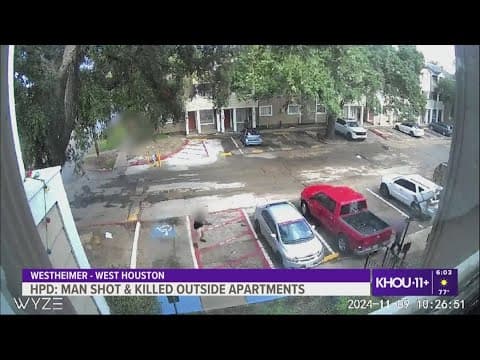 Man shot and killed outside SW Houston apartment complex