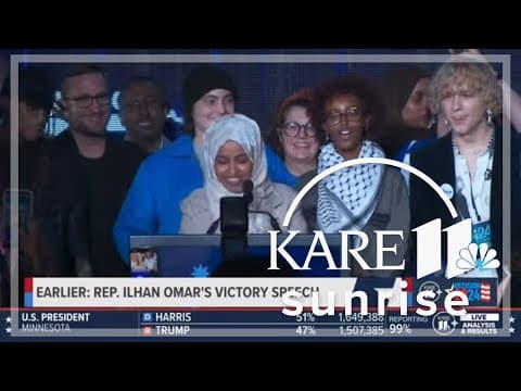 Ilhan Omar gives victory speech after re-elected to U.S. House