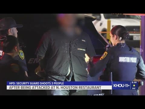 HPD: Security guard shoots 3, including bystander, after being attacked while kicking man out of res