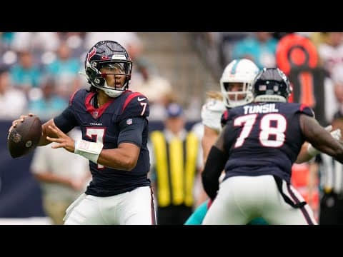 Texans' C.J. Stroud sharper in second preseason game as Miami tops Houston 28-3
