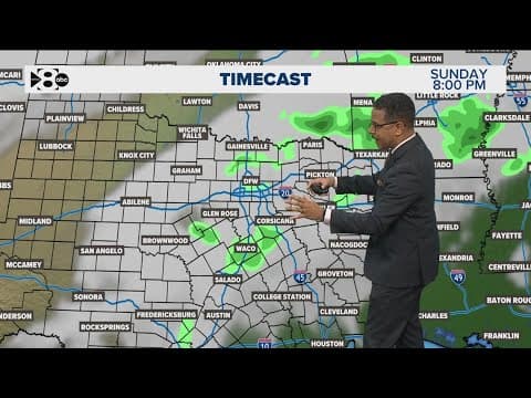 DFW weather: Latest weekend rain forecast