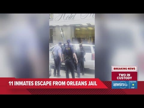 One inmate captured after 11 escape from New Orleans Jail