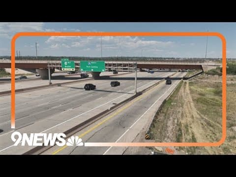Driver crashes into 2 stopped cars on I-25