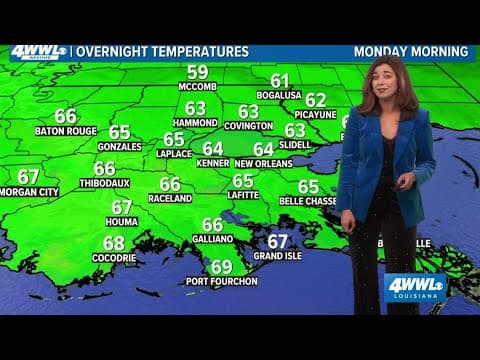 New Orleans Weather 6:30pm: Chilly Saturday, warmer Sunday