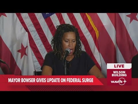 Bowser reports 'significant' drop in crime during federal surge
