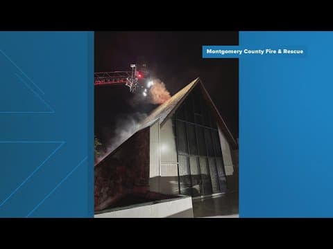 Seventh-Day Adventist Church faces major damage after overnight fire in Maryland