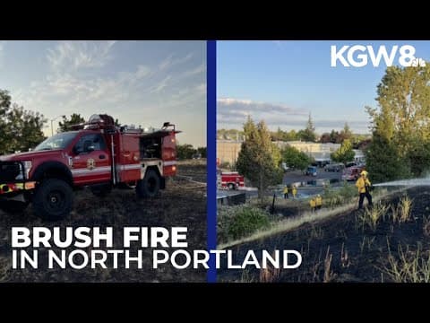 Firefighters extinguish large grass fire in North Portland