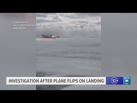 Investigation launched after Delta flight flips while landing in Toronto