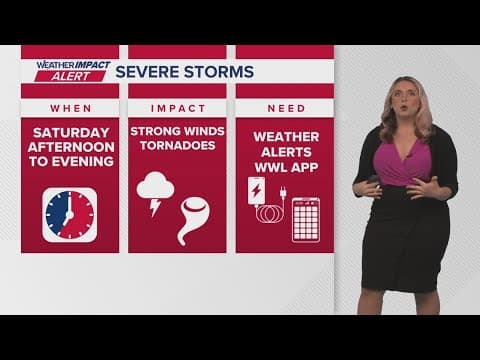 New Orleans Weather: Warm and humid through Saturday, strong storms possible Saturday