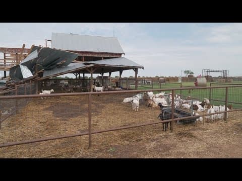 Strong winds destroy barn at Gunter family farm known for its pumpkin patch