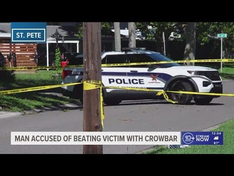 Man stabs other man in hand before chasing him with crowbar in St. Pete, police say