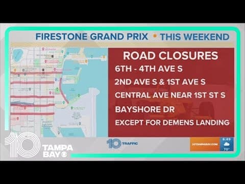 Navigating traffic in St. Pete for Grand Prix weekend