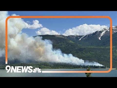 Wildfire burning near Twin Lakes