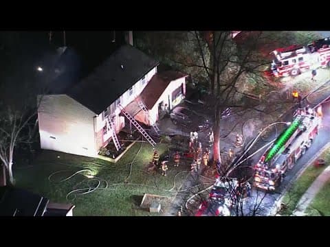 Crews respond to house fire in Bowie