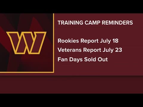 Commanders prep for training camp