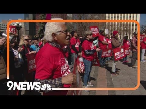 US Postal Service workers rally for job protection at Colorado Capitol