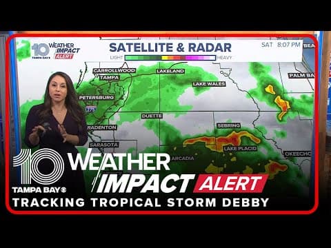 County-by-county look at Tropical Storm Debby ahead of Florida impacts