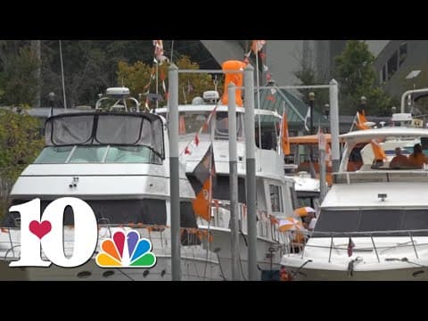 Vol Navy celebrates another UT football season docked along the Tennessee River