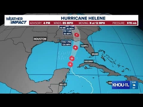 Track Hurricane Helene: Storm enters Gulf of Mexico on path to Florida