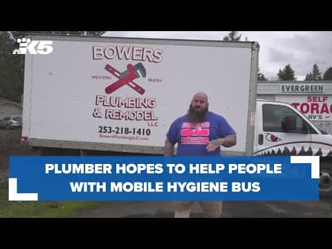 Pierce County plumber hopes to help those in need with mobile hygiene bus