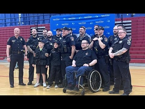 Plainfield Police Department helps grant wish to kid wanting to be a police officer