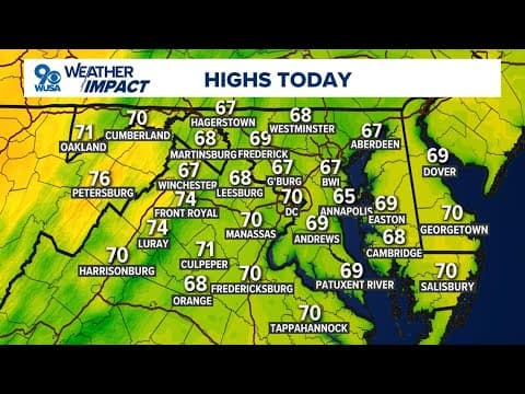 DMV Morning Forecast: Oct. 29, 2024 | Warmer Tuesday
