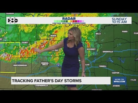 DFW Weather: Storms move into North Texas this Father's Day, latest forecast