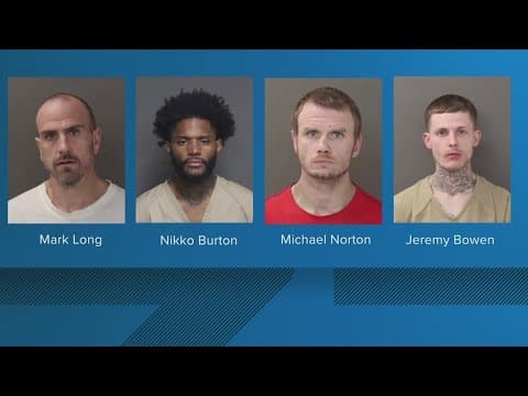 4 inmates charged after escaping minimum security correctional facility in southeast Columbus