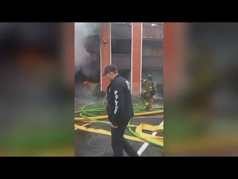 Families lose everything in an apartment fire right before the holidays