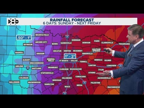 DFW Weather: Widespread rain and storm chances next week