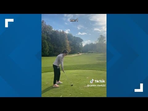 Indiana Fever's Caitlin Clark almost hits hole-in-one while golfing