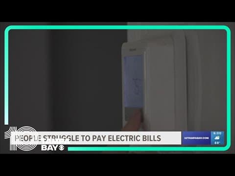 Hundreds of people across Tampa Bay area struggle to pay electric bills amid hot temperatures