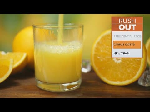 The cost of oranges is increasing due to orange tree disease