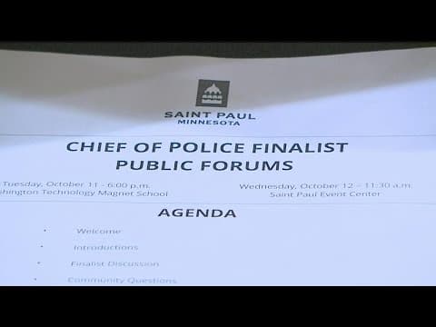 Public forums held with St. Paul police chief finalists