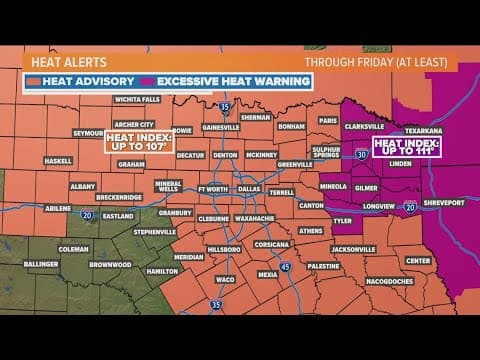 DFW weather quick hit: Weekend heat forecast for North Texas