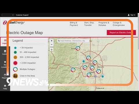 Snow causes power outages in Denver metro area Saturday