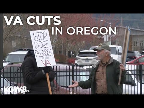 Veterans protest VA job cuts in Eugene