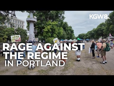 'Rage against the Regime' protest remains peaceful in Portland