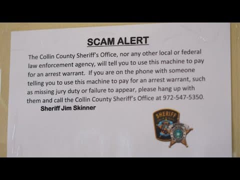 Collin County installing scam alert posters to fight ongoing phone scam efforts
