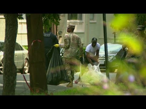 DC community, National Guard find common cause cleaning up city