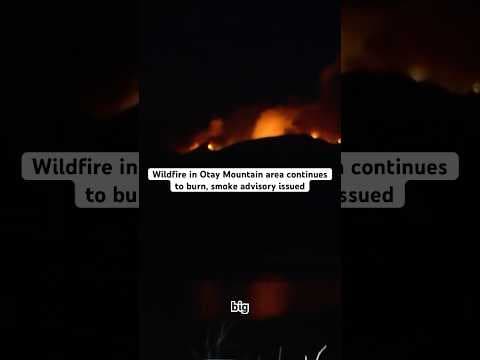 A fire popped in the Otay Mountains as wildfires continue to plague Southern California.